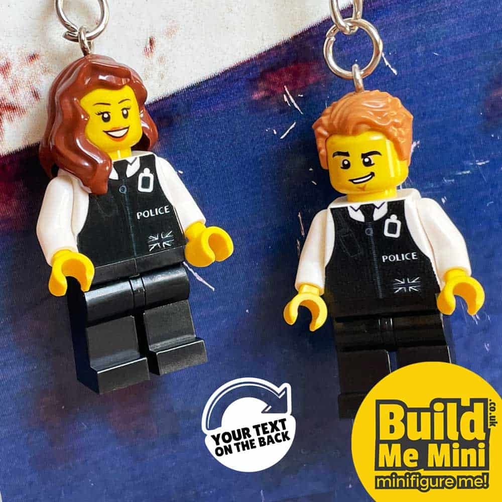 Custom UK Police Officer Personalised Minifigure from LEGO | Build Mini