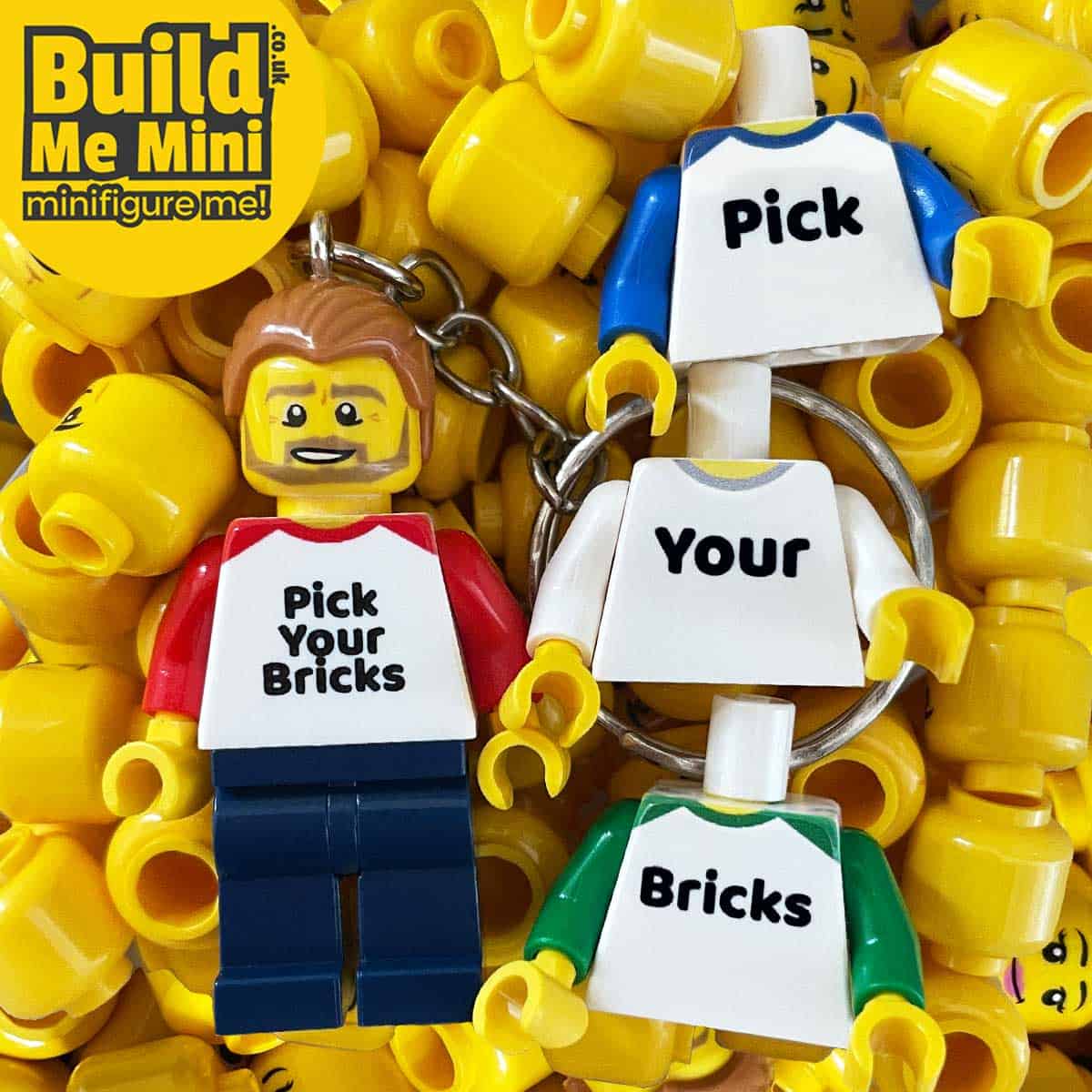 Pick Your – Personalised Minifigure made from LEGO® Parts | Build Me
