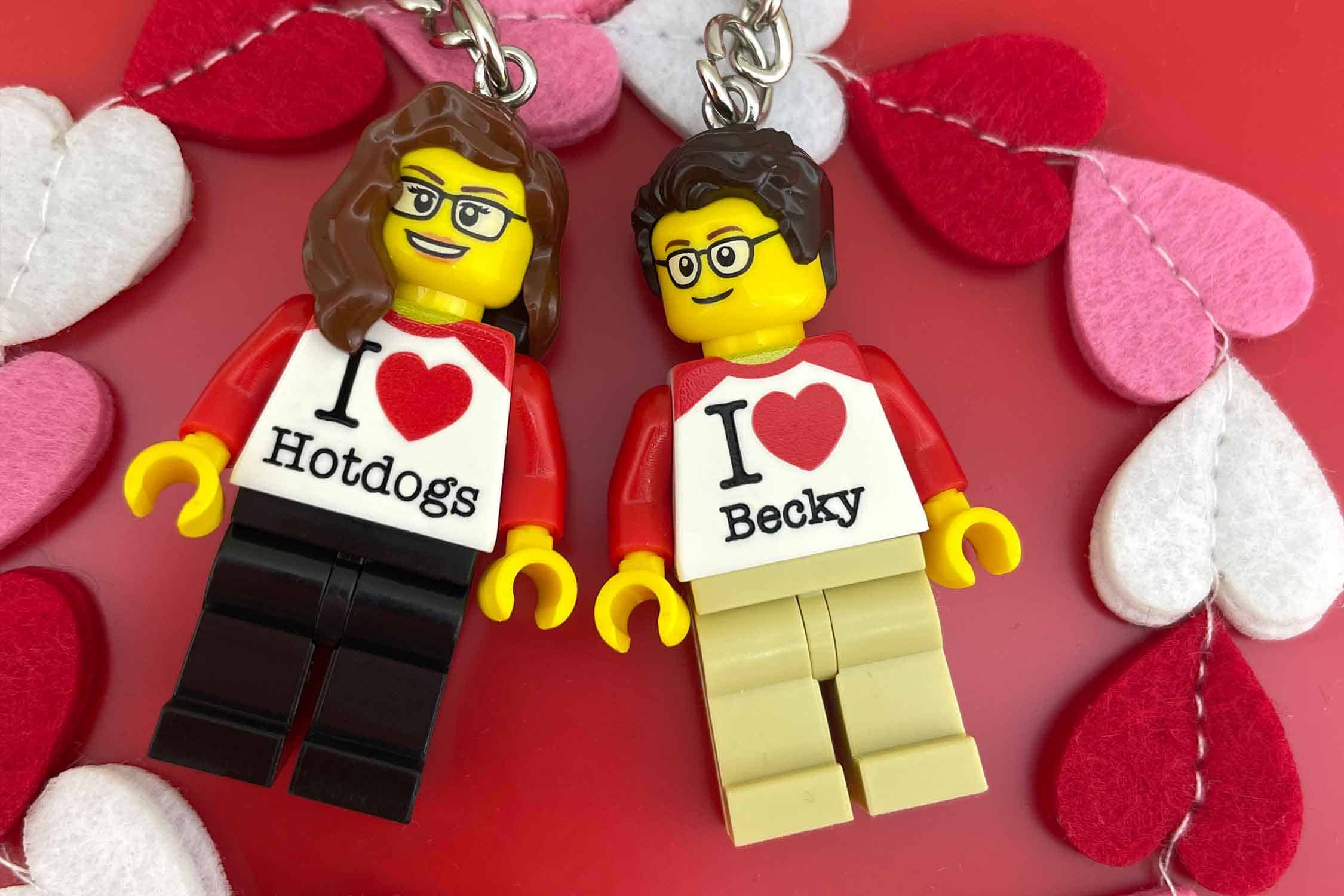 Couples in Love Personalized LEGO Figures / Create Your Own LEGO  Minifigures the Best Valentines Day / Anniversary Gift for Her & Him 